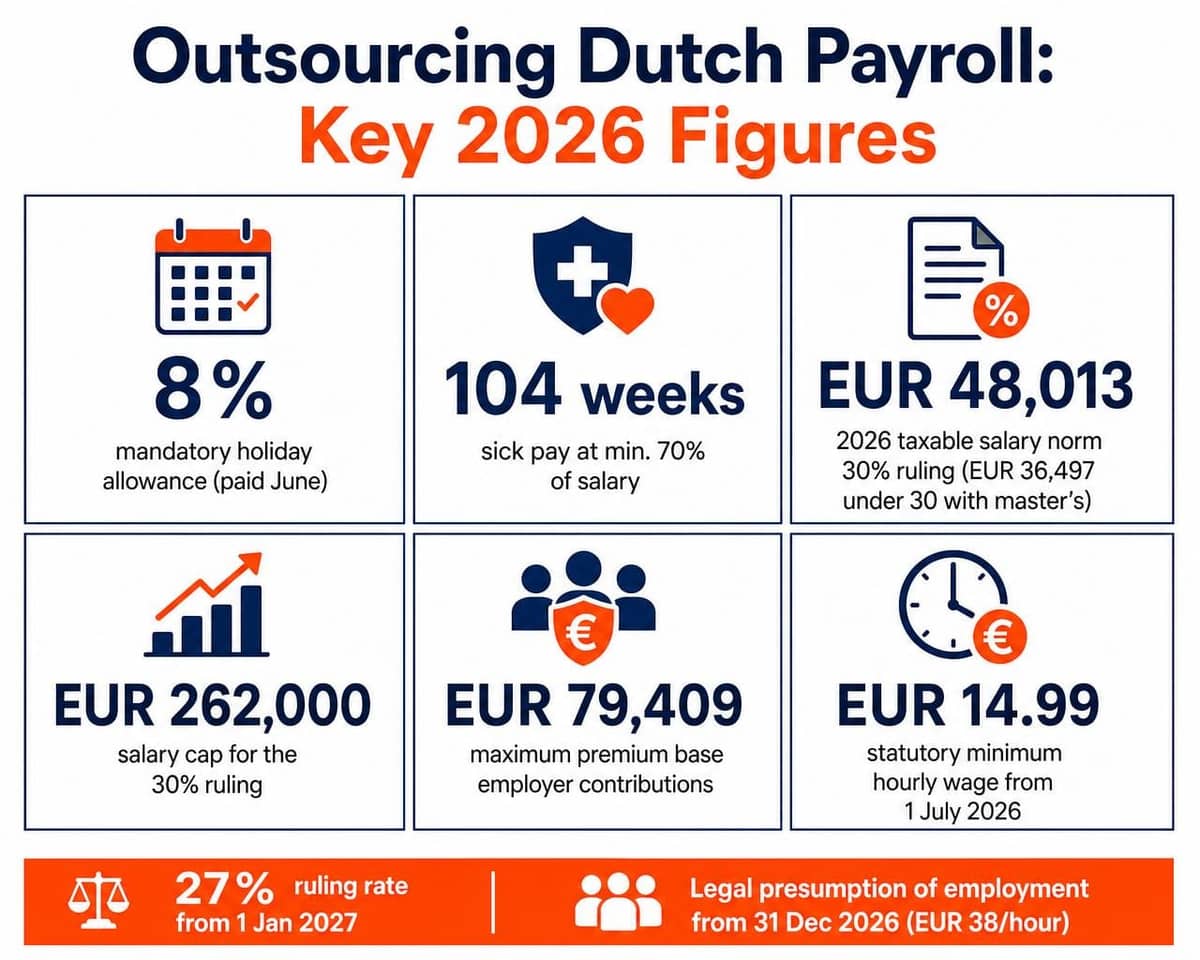 Outsource payroll in the Netherlands: key 2026 employer figures